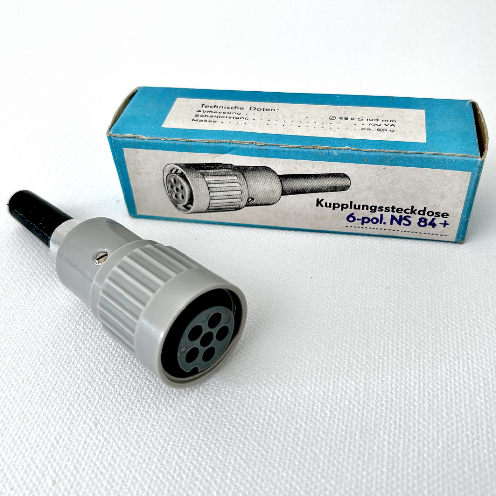 NS84 connector by VEB Mikrofontechnik Gefell (6-pin)